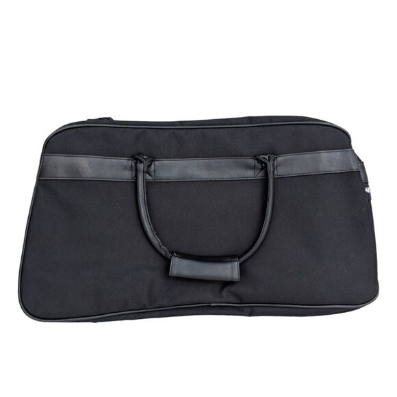 Drakkar Noir Buckled Black Traveler Duffle Bag Large NWT - Picture 3 of 12